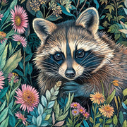 Cherry Pazzi 30851 Raccoon in Flowers 1000pc Jigsaw Puzzle