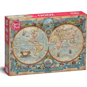 Cherry Pazzi 50125 Great Discoveries World Map 2000pc Jigsaw Puzzle