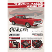 Classic Carlectables 18815 1/18 VJ Charger XL 6 Pack Vintage Red