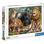 Clementoni Wild Cats 500pc Jigswa Puzzle