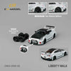 CM Model 64-35GTRR-06 1/64 LB-Silhouette Works GT Nissan 35GT-RR White And Black Carbon