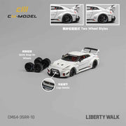 CM Model 64-35RR-10 1/64 Nissan LBWK Supersilhouette 35GT-RR White