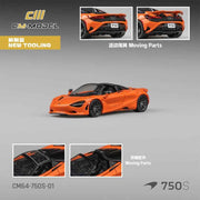 CM Model CM64-750S-01 1/64 Mclaren 750S Spider Ember Orange