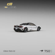 CM Model 1/64 McLaren 750S Spider Silica White
