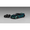 CM Model 64-765LT-19 1/64 Mclaren 765LT Chrome Green Full Carbon