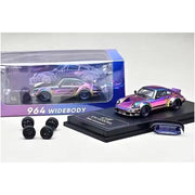 CM Model 64-964-ChromeColour 1/64 Porsche RWB964 Widebody Metallic Purple