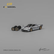 CM Model 1/64 Pagani Codalunga Metallic Silver