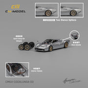 CM Model 1/64 Pagani Codalunga Metallic Silver