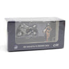 CM Model 1/64 MV Agusta F3 Rosso Metallic Grey with Showgirl