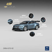 CM Model CM64-GTD-02 1/64 Ford Mustang GTD Indulgent Blue