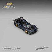 CM Model Revolucion-BL 1/64 Pagani Zonda Revlucion Metallic Blue