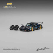 CM Model Revolucion-BL 1/64 Pagani Zonda Revlucion Metallic Blue