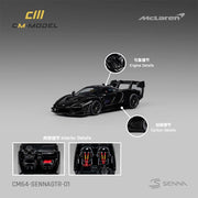 CM Model 64-SennaGTR-01 1/64 Mclaren SennaGTR Black
