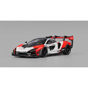 CM Model 64-SennaGTR-03 1/64 McLaren Senna GTR White & Red