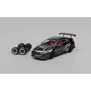 CM Model 64-STI-06 1/64 Subaru Varis WRX STI Wide Body 1.0 Chome Black