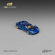 CM Model 1/64 Pagani Utopia Metallic Blue