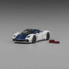 CM Model CM64-Utopia-08 1/64 Pagani Utopia Bianco Benny with Blu Francia Carbon & Rosso Monza Stripe