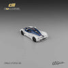 CM Model CM64-Utopia-08 1/64 Pagani Utopia Bianco Benny with Blu Francia Carbon & Rosso Monza Stripe