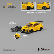 CM Model 1/64 Subaru WRX Varis Widebody 2.0 Yellow