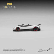 CM Model CM64-ZONDA-ROADSTER-F-01 1/64 Pagani Zonda F Roadster Pearl White