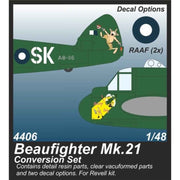 CMK 1/48 DAP Beaufighter Mk.21 Conversion Set