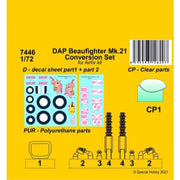 CMK 1/72 DAP Beaufighter Mk.21 Conversion Set