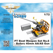 CMK N72044 1/72 PT Boat Weapon Set No.6 - Bofors 40mm AA/AS Gun
