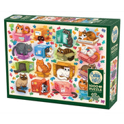 Cobble Hill Cats vs Puzzles 1000pc Jigsaw Puzzle
