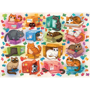 Cobble Hill Cats vs Puzzles 1000pc Jigsaw Puzzle