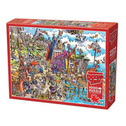 Cobble Hill 44504 Doodletown Viking Village 1000pc Jigsaw Puzzle