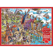 Cobble Hill 44504 Doodletown Viking Village 1000pc Jigsaw Puzzle