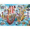 Cobble Hill 44505 Doodletown Viking Voyage 1000pc Jigsaw Puzzle