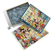 Cobble Hill Potting Shed Cats 500pc Jigsaw Puzzle
