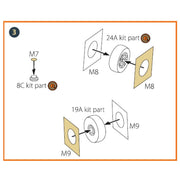Clear Prop Models A72101 1/72 F-5E Tiger II Painting Mask for Italeri Kits