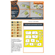 Clear Prop Models A72102 1/72 F-5F Tiger II Painting Mask for Italeri Kits