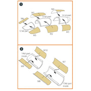 Clear Prop Models A72102 1/72 F-5F Tiger II Painting Mask for Italeri Kits