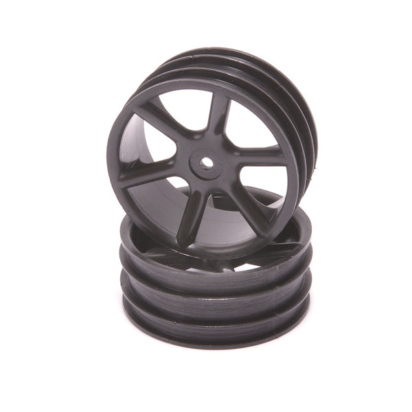 Core RC CR891 JC 6 Spoke 2.2 4WD Front Black Wheel CAT 2K pair – Metro ...