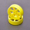 Core RC CR895 JC 6 Spoke 2.2 2WD Front Yellow Wheel Cougar 2K pair