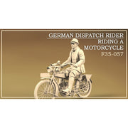Copper State Models F35-057 1/35 German Dispatch Rider Riding A Motorcycle