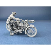 Copper State Models F35-080 1/35 Machine Gun Corps Rider Starting A Motorcycle