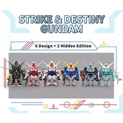 Bandai QMSV Mini Strike Freedom Gundam & Destiny Gundam