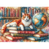 Delfy Books, Globe & Purrs 1000pc Jigsaw Puzzle