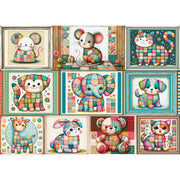 Delfy Patchwork Animal Parade 1000pc Jigsaw Puzzle