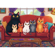 Delfy 26016 Purrfect Lineup 1000pc Jigsaw Puzzle