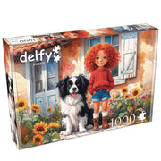 Delfy 26018 Red Curls And Paws 1000pc Jigsaw Puzzle