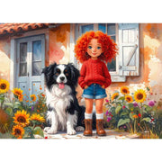 Delfy 26018 Red Curls And Paws 1000pc Jigsaw Puzzle