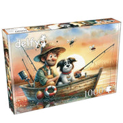 Delfy 26021 Sunset Fishing Friends 1000pc Jigsaw Puzzle