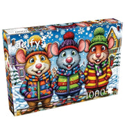 Delfy Mice In Mittens 1000pc Jigsaw Puzzle