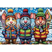 Delfy Mice In Mittens 1000pc Jigsaw Puzzle