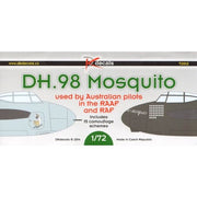 DK Decals 72012 1/72 de Havilland 98 Mosquito of Australian Pilots in RAAF and RAF